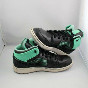 Nike Air Jordan 1 Retro 89 OG Black Mint Green Glow 599874-033 Sz 5.5Y